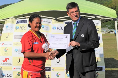 PNG's captain Pauke Siaka led her team to victory